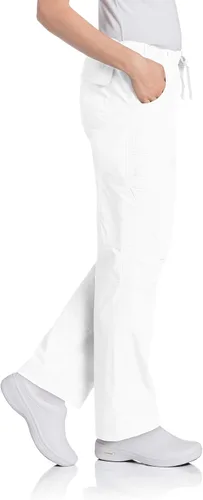 Vista 2 de Landau Pantalones médicos prelavados de 6 bolsillos elásticos para mujer 2024
