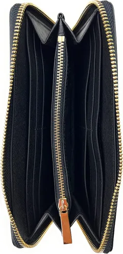 Vista 4 de Tory Burch Emerson Wristlet Zip Continental para mujer (negro), Negro