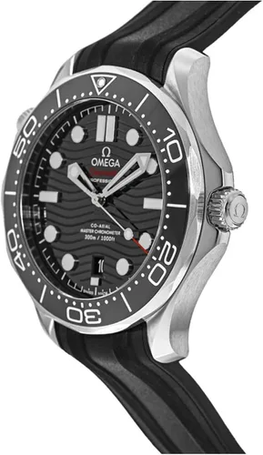 Vista 3 de Omega Seamaster - Reloj automático con esfera negra para hombre 21032422001001 Reloj de buceo