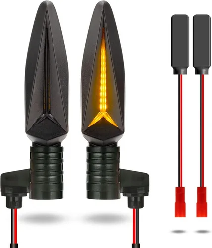 Vista 12 de Señales de giro LED para motocicleta KICRY, intermitentes frontales compatibles con BMW F650GS F700GS F800G F800R F800ST HP2 Sport K1200R K1300R