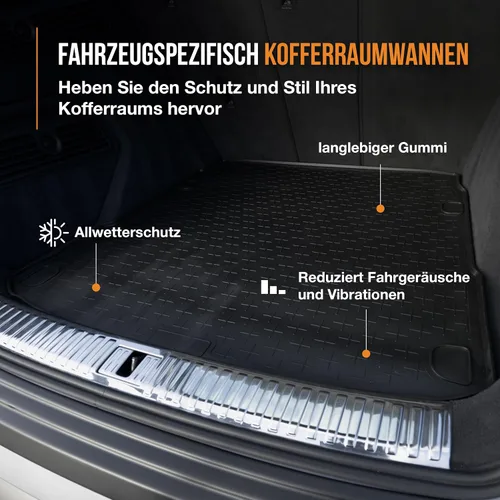 Vista 2 de Travall Forro compatible con Mazda CX-5 (2017-actual) TBM1182 - Forro de goma negra para todo tipo de clima