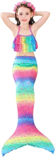 Vista 2 de Kokowaii - Sofisticado traje de baño con cola de sirena para niñas