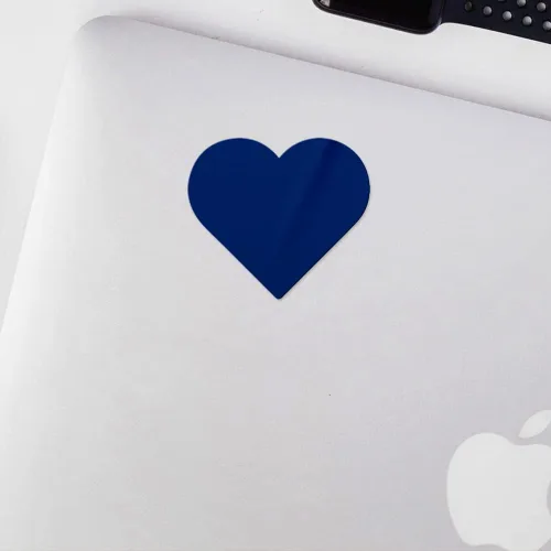 Vista 86 de Calcomanías transparentes de corazón 6 (azul celeste) Calcomanías de vinilo impermeables de alta calidad para teléfono portátil, accesorio