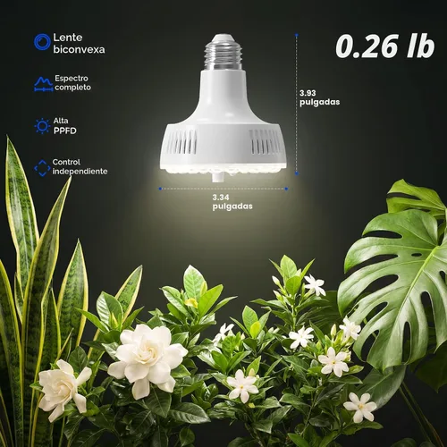Vista 7 de Barrina Orbgrow OG11A - Bombillas de cultivo para plantas de interior, atenuación y sincronización integradas, 4000K 11W (equivalente a 100 W)