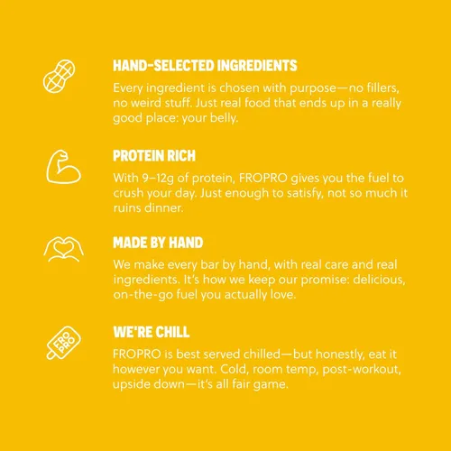 Vista 5 de FROPRO Barras de proteína vegetal – Barras de proteínas a base de plantas, totalmente naturales, sin gluten, lácteos y soja, barras altas
