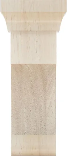 Vista 2 de Ekena Millwork Gomez - Soporte de madera, BKTW02X04X06GORW Madera de caucho.