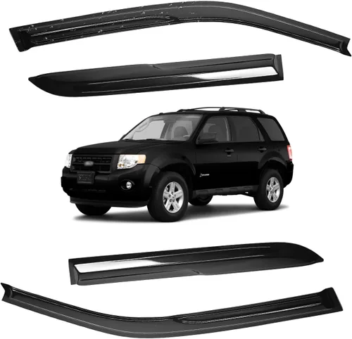 Vista 101 de Viseras para ventanas para Mazda 3 Sedán 4 puertas 2004 2005 2006 2007 2008 2009 estilo JDM Mugen, deflector de viento, protector solar y de lluvia