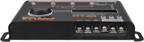 Vista 3 de PRV AUDIO Car Audio DSP 2.4X Digital Crossover y ecualizador 4 canales Full Digital Signal Audio Procesador DSP con secuenciador Remoto Relé