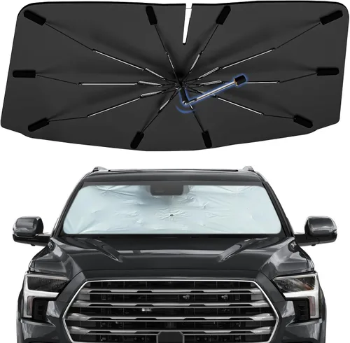Vista 11 de Sombrilla Parasol para Parabrisas para Mazda 3 2014-2026, Parasol Plegable para Coche para Ventana Delantera, Visera Protectora Solar Altamente