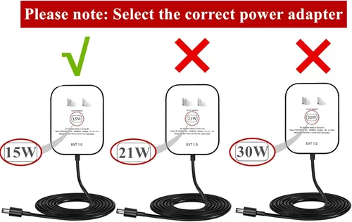 Vista 5 de Adaptador de corriente de 15 W para Alexa Echo Dot (3ª/4ª/5ª generación), Echo Dot con reloj (3ª/4ª/5ª generación), Echo Dot Kids Edition, Echo Show