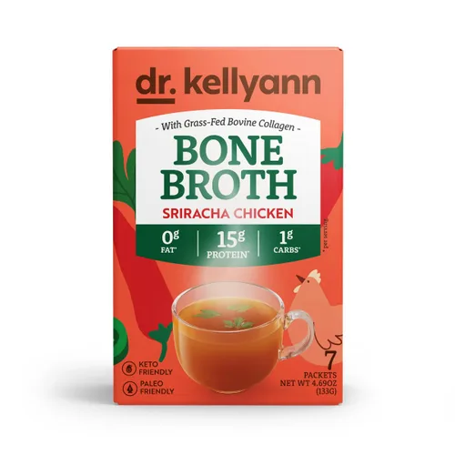 Vista 15 de Dr. Kellyann - Paquetes de polvo de colágeno de caldo de hueso clásico de ternera (7 porciones) – 16g de proteína, colágeno hidrolizado de carne