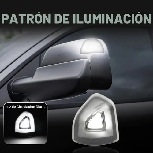 Vista 5 de Luces LED de señal de giro para espejo lateral Compatible con Ram 1500 2021-2023/para Ram 1500 Classic 2022 2023/para Ram 2500 3500 19-22 Señal