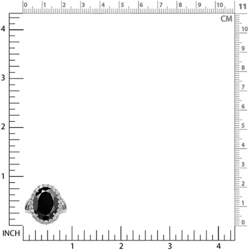 Vista 2 de Silvershake Huge 18X13mm Genuine Gemstones 925 Sterling Silver Right Hand Cocktail Ring Jewelry for Women