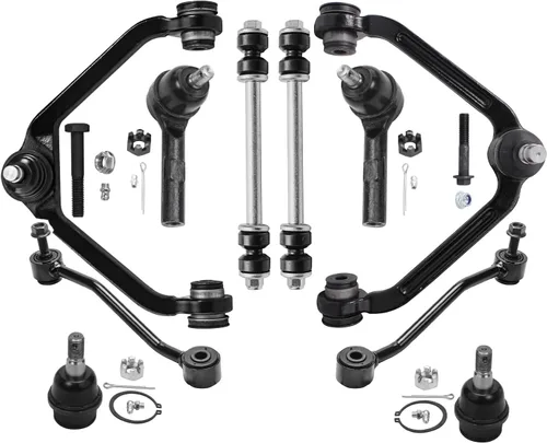 Vista 152 de Detroit Axle - Kit de suspensión delantera de 10 piezas para Chevrolet Trailblazer GMC Envoy 2004-2007 2005 2006 Soportes de brazo de control