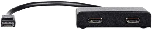 Vista 3 de Monoprice Concentrador DisplayPort 1.2 a DisplayPort Multi-Stream Transport (MST), 2 puertos, DP a DP, ideal para señalización digital, pantallas