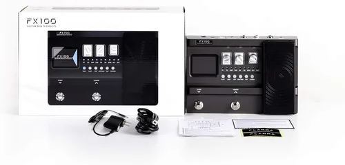 Vista 8 de Pedal de efectos múltiples para guitarra FLAMMA FX100 con 55 modelos de amplificador 151 efectos integrados 80' Looper 40 máquina de ritmos 10