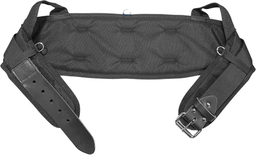 Vista 2 de Boulder Bag MAX Comfort - Cinturón de herramientas de soporte para espalda, color negro, hebilla de metal con punta de cuero