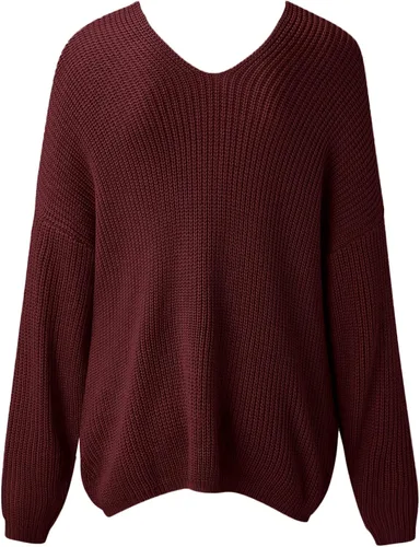 Vista 3 de Women's Boat Neck Sweaters Long Puff Sleeve Crop Top Fall Casual Elegant Knit Pullover Shirt Jumper Tops