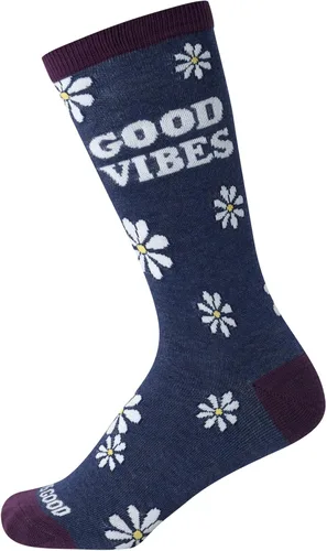 Vista 6 de Life is Good Calcetines para mujer - Calcetines novedosos de corte redondo paquete de 3
