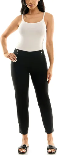 Vista 4 de Zac & Rachel Pantalón de tobillo para mujer con bolsillos traseros falsos