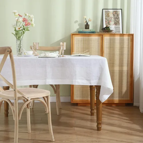 Vista 8 de Simple&Opulence Servilletas de lino 100% – (paquete de 4) – Premium (borde de puntada), reutilizables, lavables, duraderas, uso diario para cenas