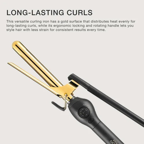 Vista 5 de Paul Mitchell Pro Tools Express Gold Curl Marcel Titanium Curling Iron, Fast-Heating to Create a Variety of Curls