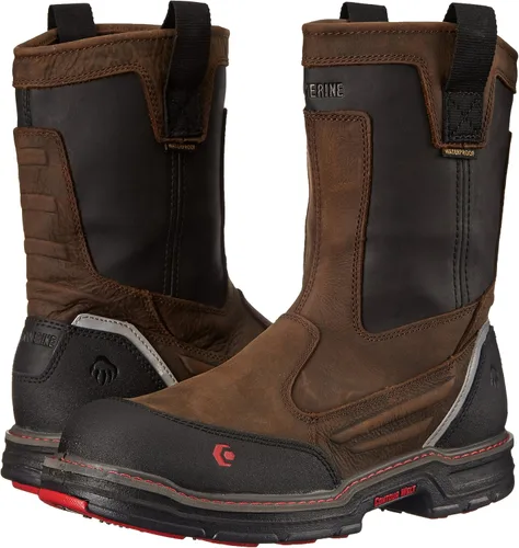 Vista 7 de Wolverine Overman Nano Toe - Botas de trabajo impermeables para hombre de 10 pulgadas