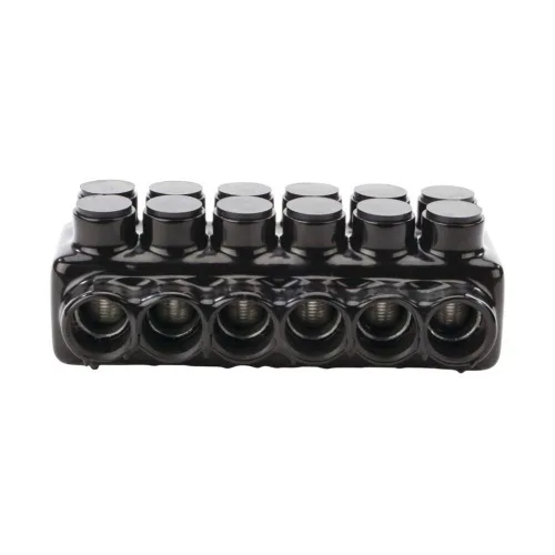 Vista 2 de NSI Conector resistente Polaris, serie IPLDH, rango de cables AWG de 750-250 MCM AWG, 6 puertos, hexagonal de 5/16 pulgadas, 4.50 pulgadas de ancho