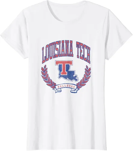Vista 20 de Louisiana Tech Bulldogs Varsity Logo - Camiseta con licencia oficial, Negro