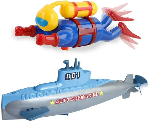 Vista 9 de Juguetes de baño Miracland – Buceador de cuerda con movimiento a pilas, figura de hombre rana para bañera/piscina, regalo STEM libre de BPA
