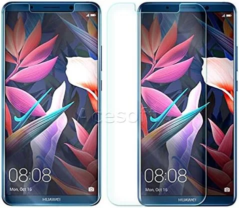 Vista 2 de Protector de pantalla para Huawei Mate 10 Pro: alta definición 9H, antiarañazos, antiburbujas, a prueba de golpes, protector de pantalla de vidrio