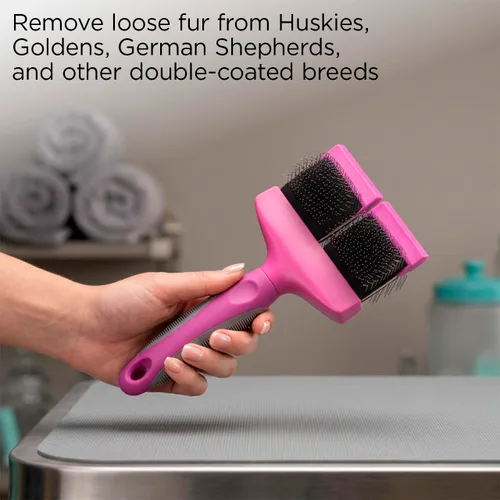 Vista 4 de Groomer Essentials Cepillo flexible para deslizar - Doble/Media Firma