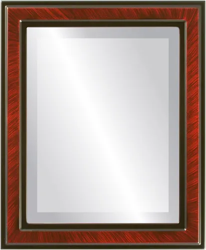 Vista 26 de OVALCREST Espejo de pared biselado rectangular para decoración del hogar, estilo Wright - Oro champán - Dimensiones exteriores de 16 x 20 pulgadas