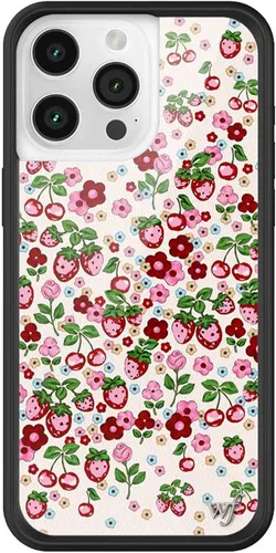 Vista 61 de Wildflower Cases - Funda Surf's Up, Compatible con Apple iPhone 15 Pro Max Moderno, Rojo, Morado, Floral, Verano, Playa - Parachoques Protector