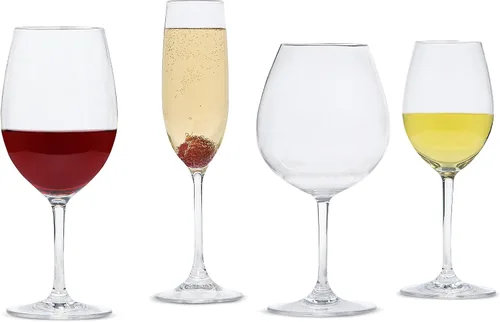 Vista 8 de Carlisle FoodService Products Alibi - Copa de vino para restaurantes, catering, cocinas, plástico, 8 onzas, transparente