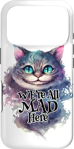 Vista 30 de Cheshire cat We're All MAD Here Alicia in Wonderland - Carcasa para iPhone 17