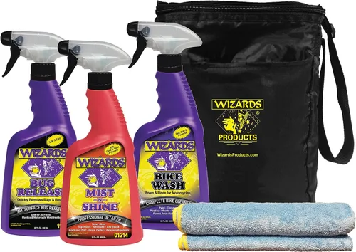 Vista 7 de Kit de detalles de coche Wizards - Kit de limpieza de coche premium y completo - Kit de detalle de coche de 7 piezas con Mist n Shine, brillo