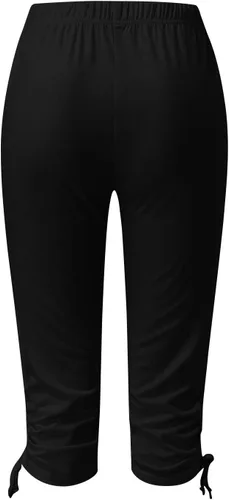 Vista 4 de HGps8w Cropped Yoga Pants for Women Tummy Control High Waisted Compression Capris Drawstring Leggings Workout Running Tights