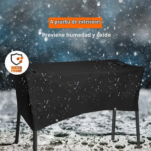 Vista 2 de GRISUN - Cubierta impermeable para patio para estufa Camp Chef de 3 quemadores PRO90 TB90LW Anti-Fade 600D Polyester, Hook Design and Easy-Lift