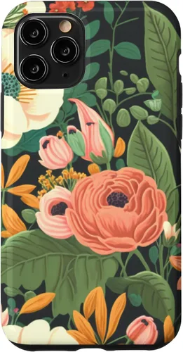 Vista 10 de Funda para iPhone 15 con diseño floral y flores coloridas