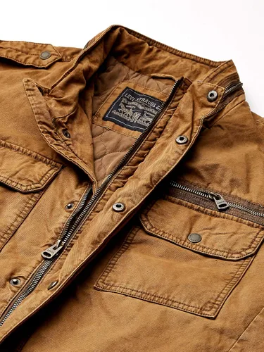Vista 7 de Levi's mens Washed Cotton Military Jacket (Regular & Big & Tall Sizes)