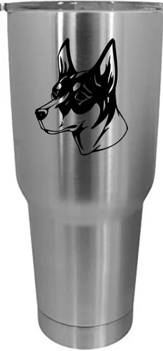 Vista 293 de Cairn Terrier - Vaso grabado con temática de perro, 30 onzas