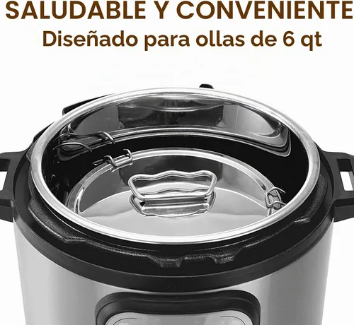 Vista 9 de Molde de flan con tapa, molde de acero inoxidable con asa, 1.5 cuartos de galón de gran capacidad, máquina de flan flanera de flanera de gran