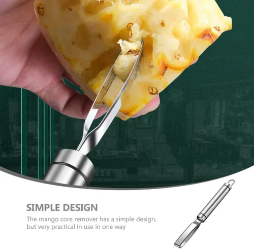 Vista 8 de Kichvoe Removedor de núcleo de mango de acero inoxidable para cortar y extraer núcleos sin esfuerzo, herramienta esencial de cocina para disfrutar