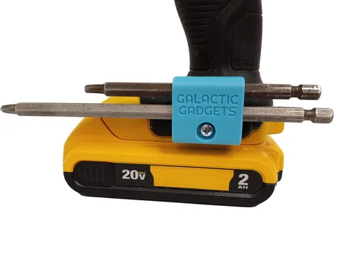 Vista 13 de Soporte magnético de broca larga para Dewalt 20V, sostiene de forma segura brocas largas y cortas - Galactic Gadgets (negro)