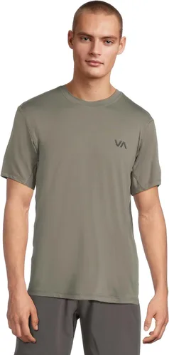 Vista 3 de RVCA Camiseta deportiva transpirable de manga corta para hombre Negro