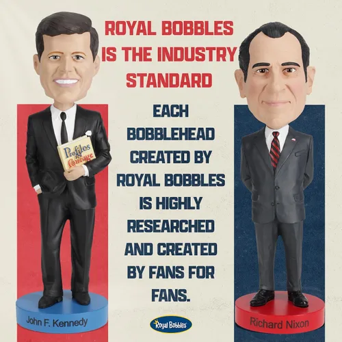 Vista 7 de Royal Bobbles Lyndon B. Johnson - Estatua coleccionable de Bobblehead
