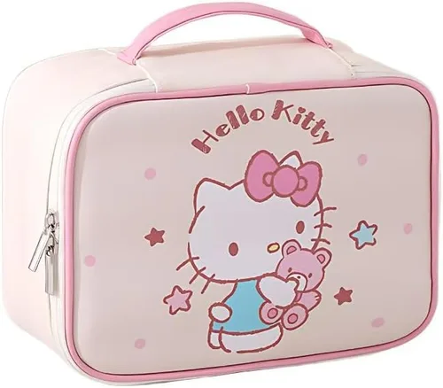 Vista 7 de Bolsa de maquillaje – Organizador de maquillaje, bolsa de aseo de viaje para mujeres y niñas Bonita bolsa de cosméticos, neceser para, bolsa