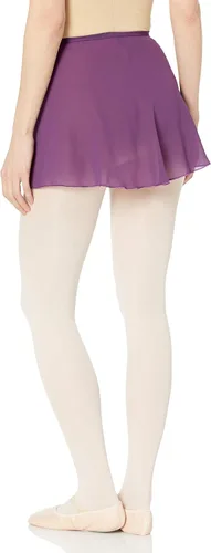 Vista 2 de Bloch Falda de ballet Vera Georgette para mujer, falda cruzada de ballet Vera Georgette Berenjena