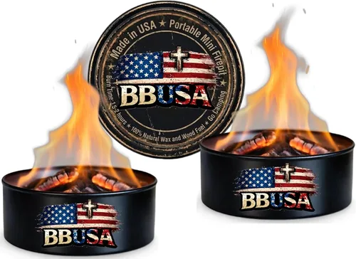 Vista 10 de Campfire in a Can - Made in USA - Portable Mini Fire Pit for Marshmallows & S’Mores - Hiking, Backpacking, Hunting, Fishing & Camping - Tactical